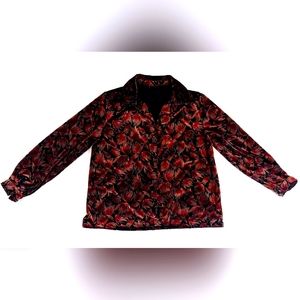 Vintage 70s floral patterned button up